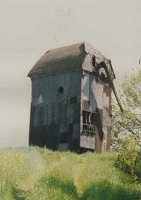Bild alte Bockwindmühle